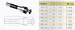    R8 (7/16"- 20UNF) / d22-L158 -  . .  .   -  - 